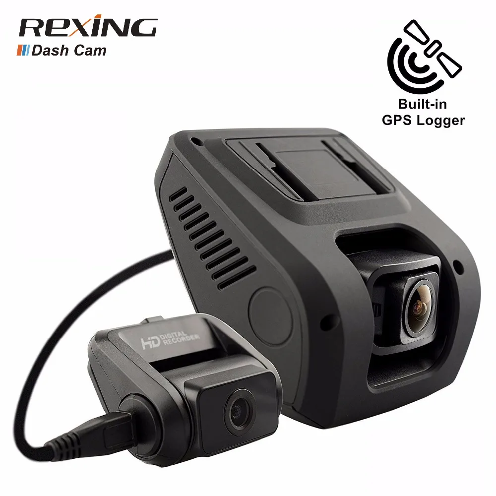 Rexing V1LG Dual Channel Dash Cam FHD 1080p 170° Wide Angle with HD