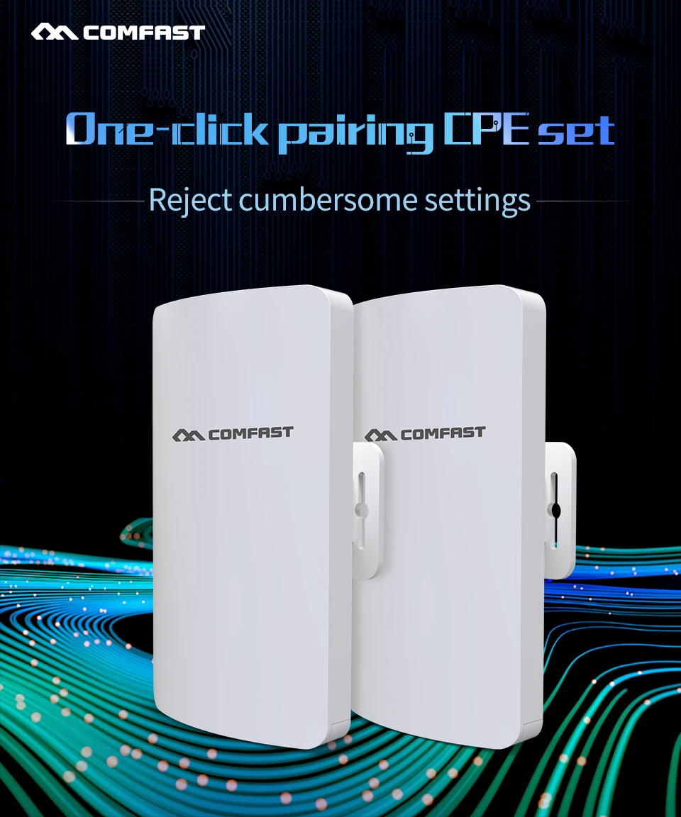 2 Chiếc Comfast CF-E113A Mini Không Dây 11dBi Anten Độ Lợi Cao Mở Rộng Repeater 5G CPE Ngoài Trời WiFi Cầu Điểm Truy Cập AP Router