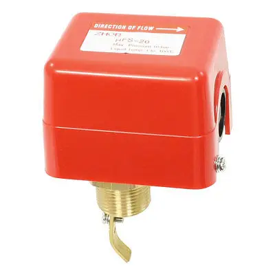 

SPDT G3/4 Port 1-100C Liquid Water Flow Control Switch Flowmeter 10Bar 5A 250V HFS-20