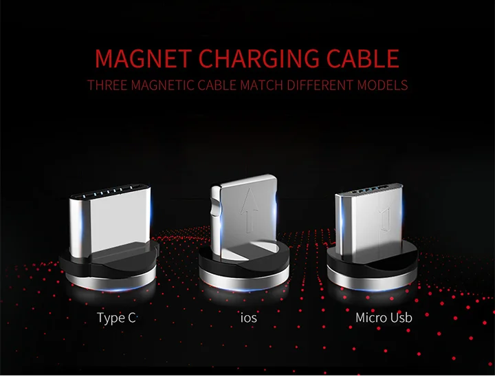 Магнитный зарядный кабель Micro USB Type C для быстрой зарядки 2 А iPhone Samsung|Зарядные