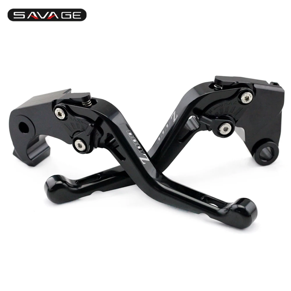 Короткие тормозные рычаги сцепления для KAWASAKI Z 1000 07-16, Z1000SX NINJA 1000 11-16 Мотоцикл CNC Алюминиевый Регулируемый логотип Z1000