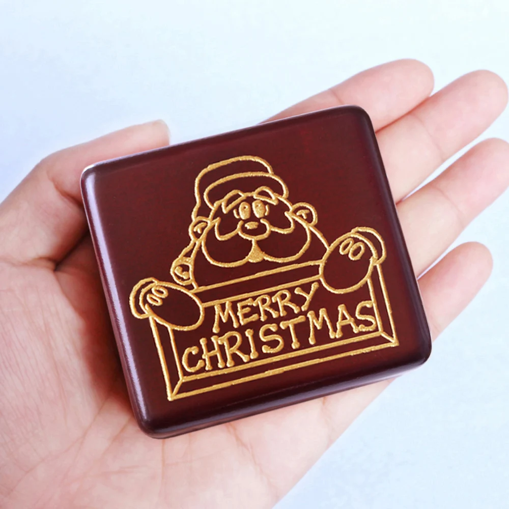 Handmade Wooden Silent Night Music Box Birthday Gift For Women's Day/Birthday special gifts for lovers childrens Wine red | Дом и сад
