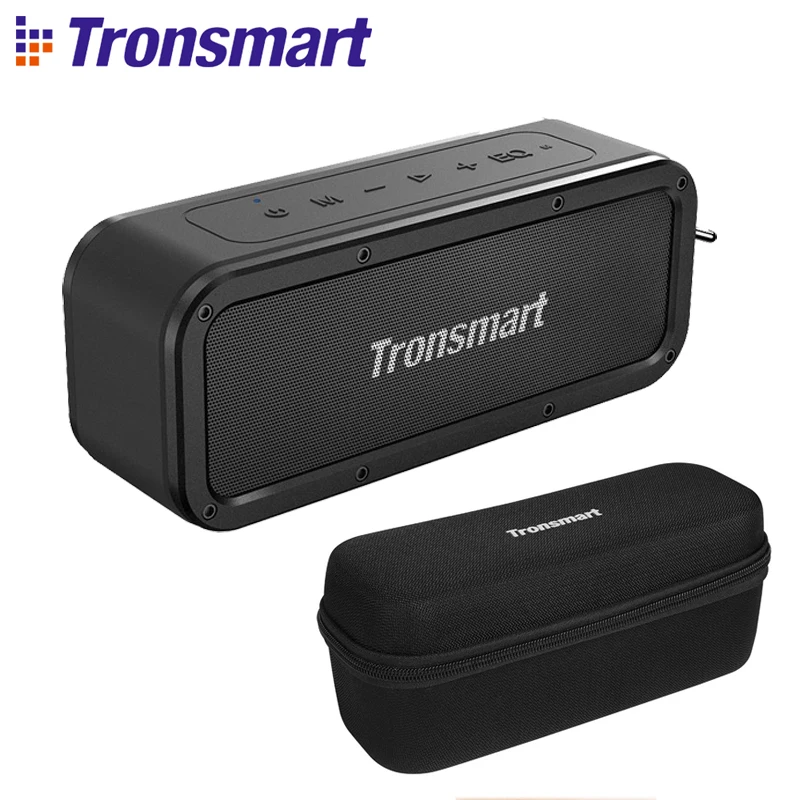 

Tronsmart Element Force Bluetooth Speaker IPX7 Waterproof Portable Speaker 40W with Protective Carrying Case Hard Travel Bag