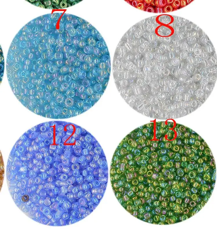 

Super Small 2mm Czech Glass Seed Spacer Beads 1000pcs/lot Color Luster Austria Crystal Round Hole Beads For DIY Jewelry Making