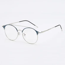 Анти-Синие лучи зрелище мужские и женские солнцезащитные очки Opitcal компьютерный игровой глаз очки с бесцветными линзами двойной нос сплав рамка A9025