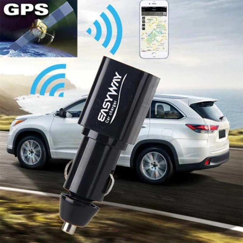 Мини портативное автомобильное зарядное устройство gps трекер локатор GSM GPRS устройство слежения в реальном времени