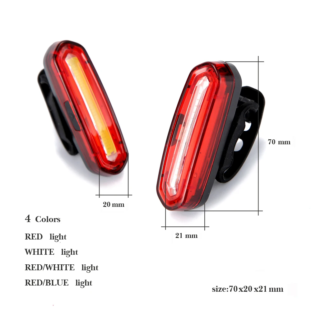 120lm USB Перезаряжаемые светодиодный Велосипедные фары велосипед Подседельный штырь задние лампы для Велоспорт Предупреждение шлем свет ночного Детская безопасность езда задний фонарь