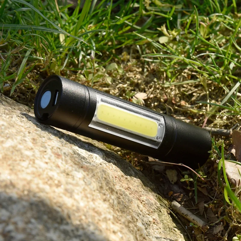Многофункциональный светодиодный фонарик Usb Перезаряжаемый Аккумулятор мощный фонарь боковой Cob свет дизайн фонарик с магнитом на