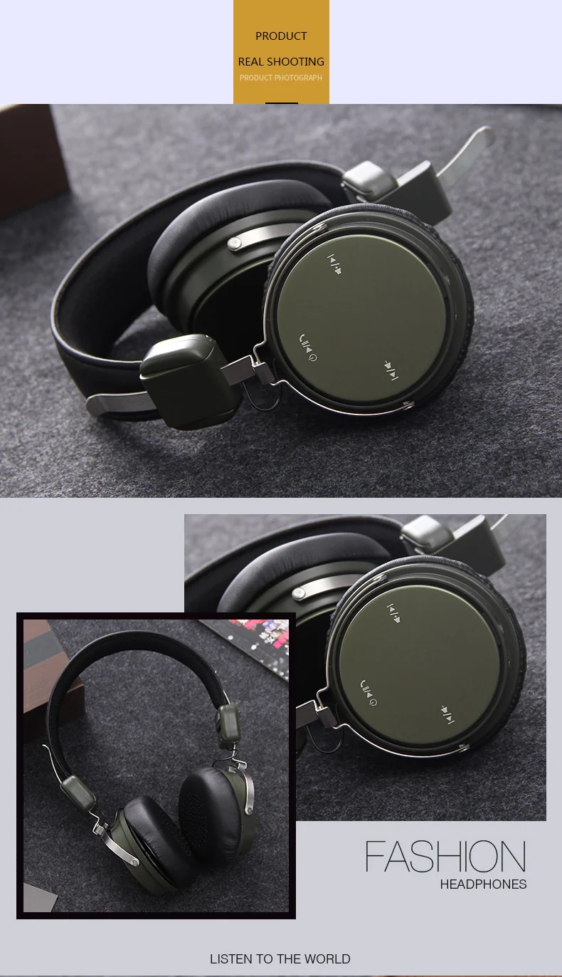 Kapcice ml700 fones de ouvido bluetooth estéreo