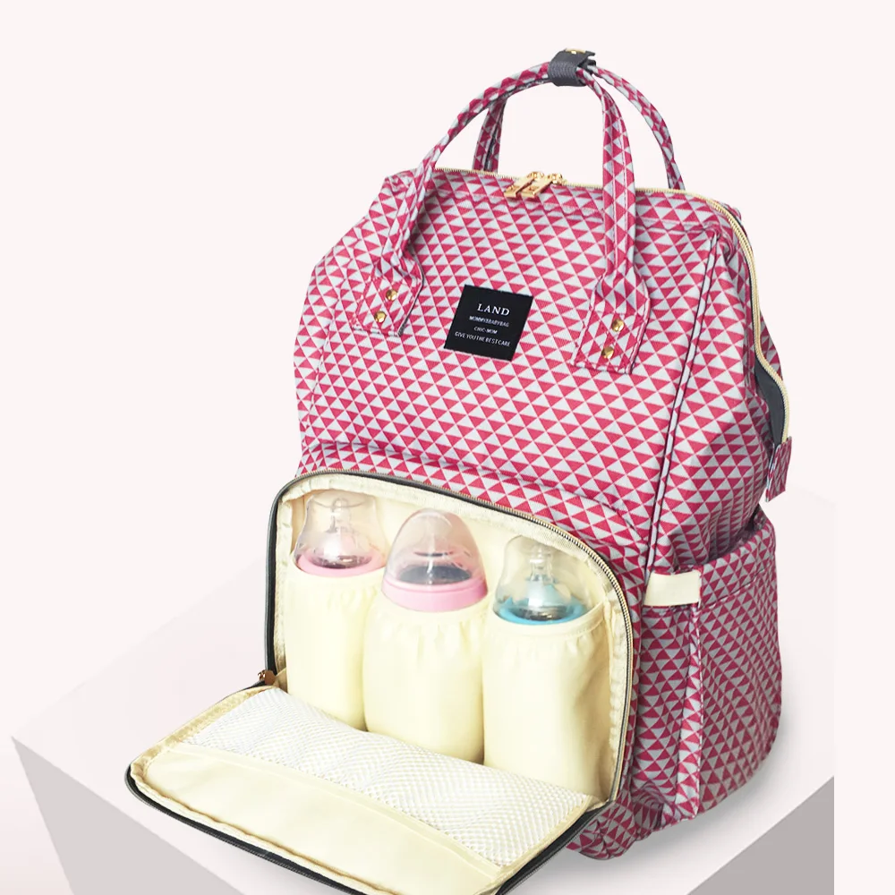 Бренд LAND пеленки мешок большой емкости дизайн материнства мешок Мумия подгузник мешок младенца путешествия рюкзак