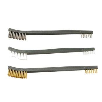 

Hunting 3pcs/Set Brush Cleaning Kit Airsoft For Hand Gun Hunting Tactical Shortgun Rifle Cleaning Tool Set