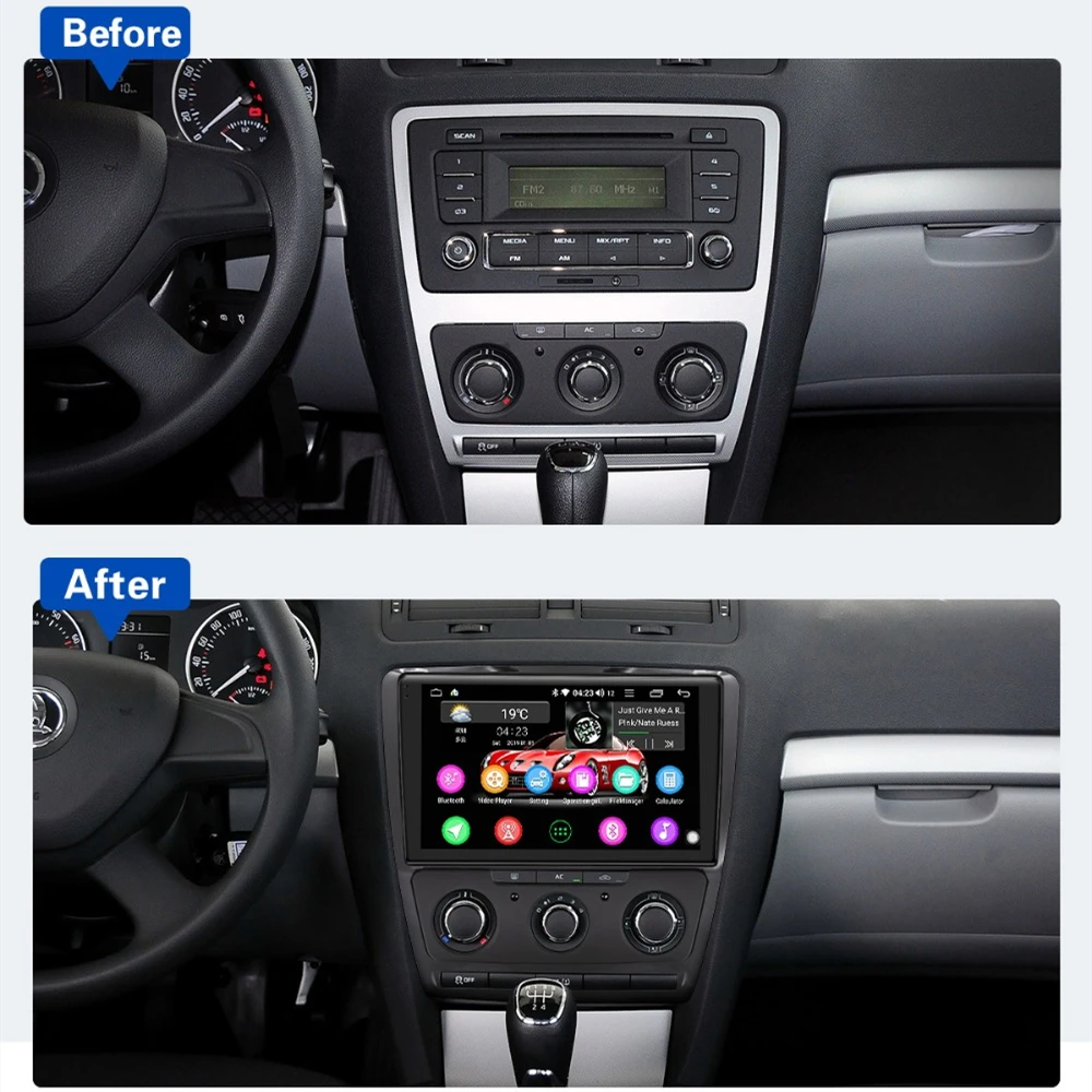 Perfect Carplay DSP 10.1" Android 8.1 Car Multimedia Radio for Skoda Octavia 2 2007-2014 GPS SPDIF Subwoofer Stereo 4G SIM WiFi DVR DAB 1