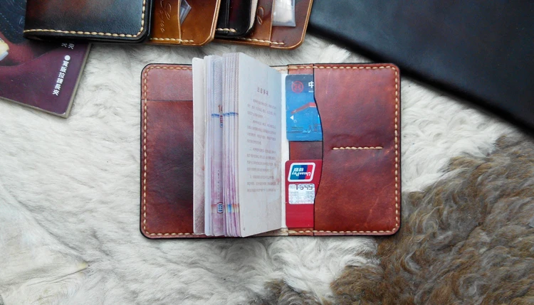 Натуральная кожа Обложка для паспорта дорожный кошелек ручной работы Винтажный чехол Обложка для паспорта для документов защита для паспорта