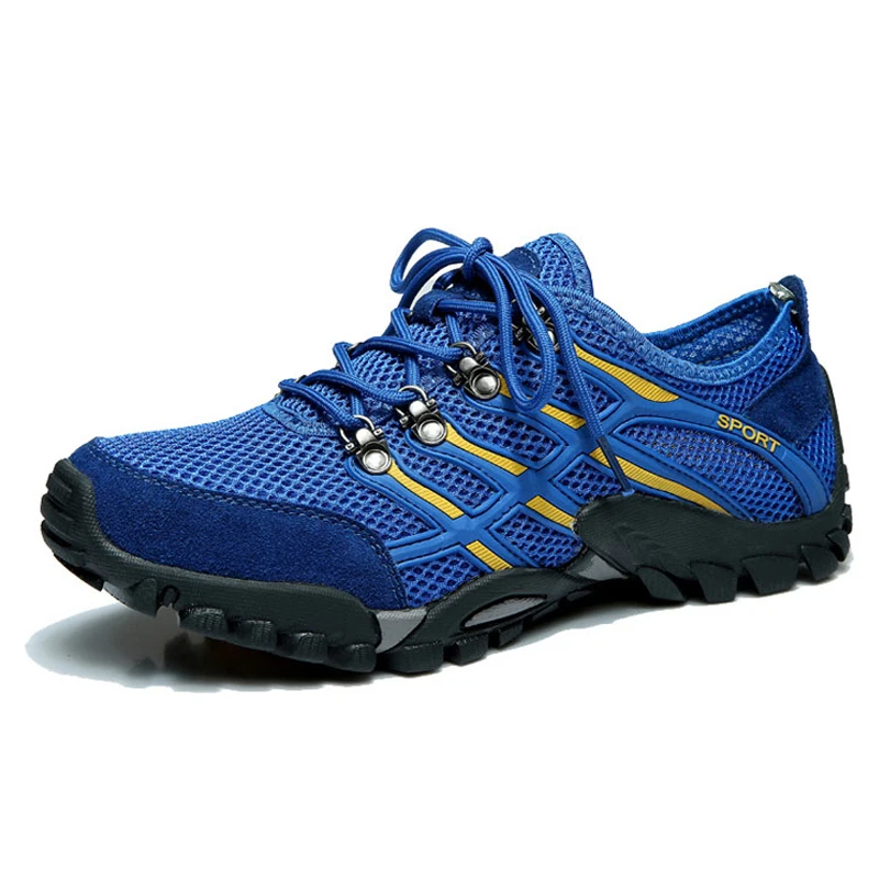 Men Brand Outdoor Mesh Surface Hiking Shoes Men Sport Shoes Trekking