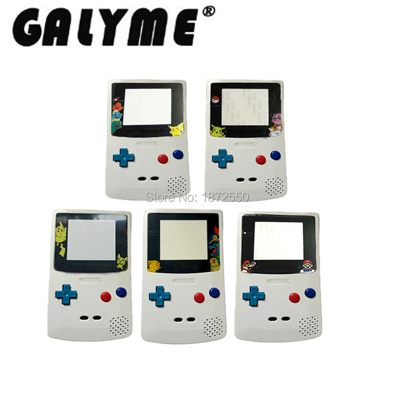 

Hot Sale Game Housing Shell Cover White Color GameboyColor GBO GBCGB Repair Part Cartoon Lens Color Buttons Boy Color Console