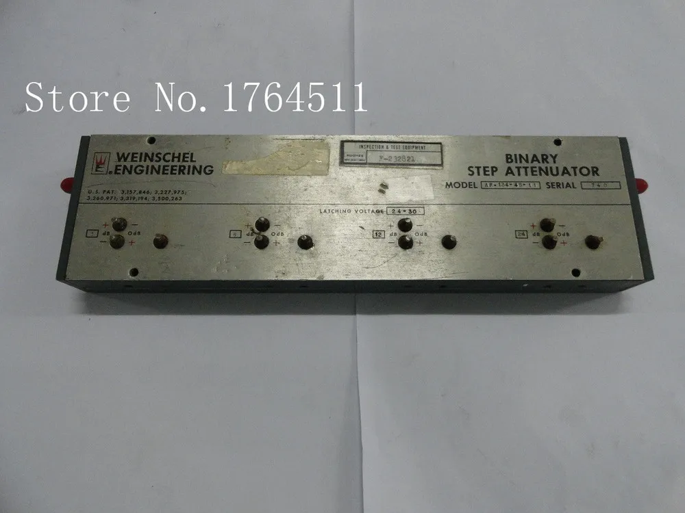 

[BELLA] The programmable step attenuator Weinschel AF-134-45-11 45dB 3 GHz