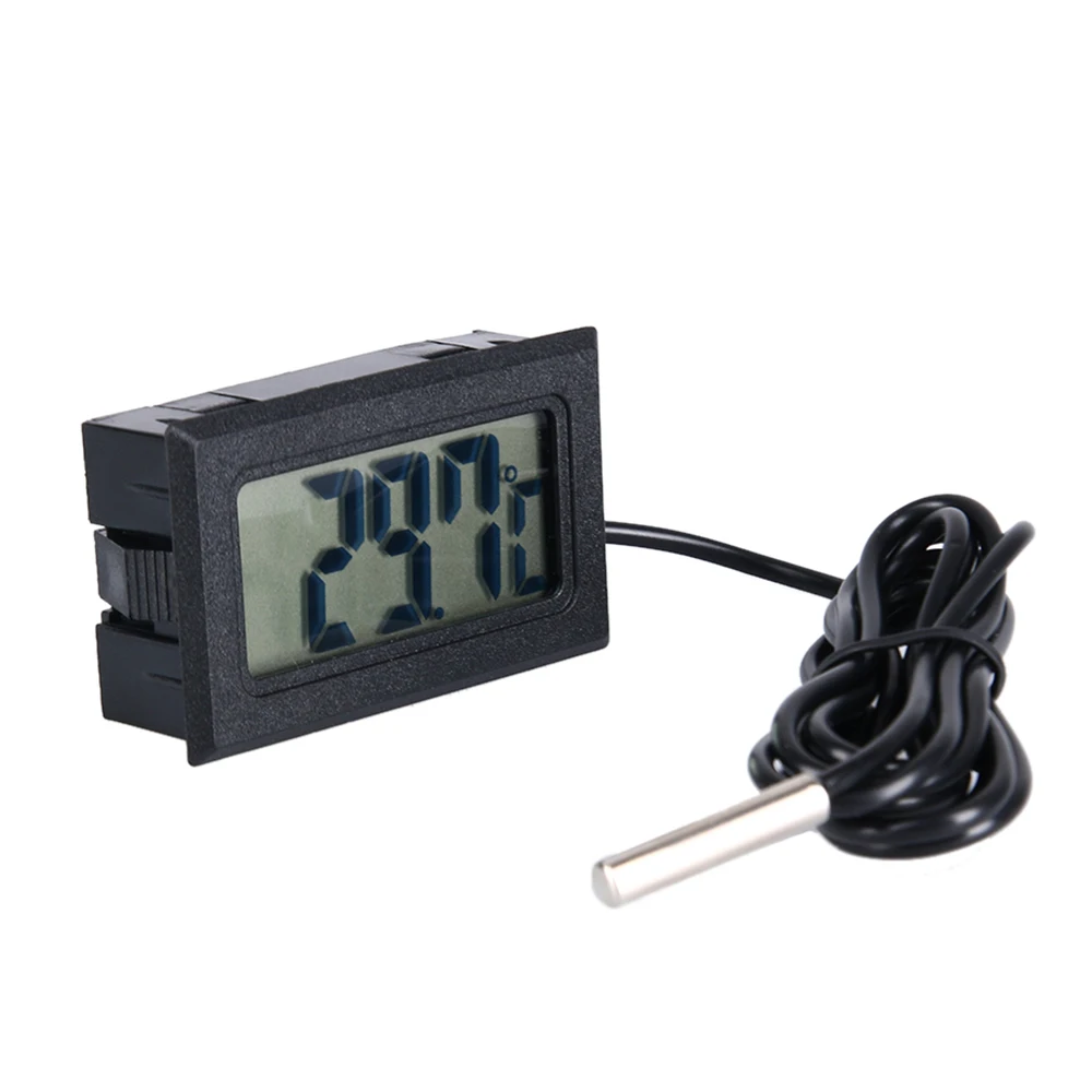 1m Probe Indoor Temperature Humidity meter Thermometer LCD Digital Temp