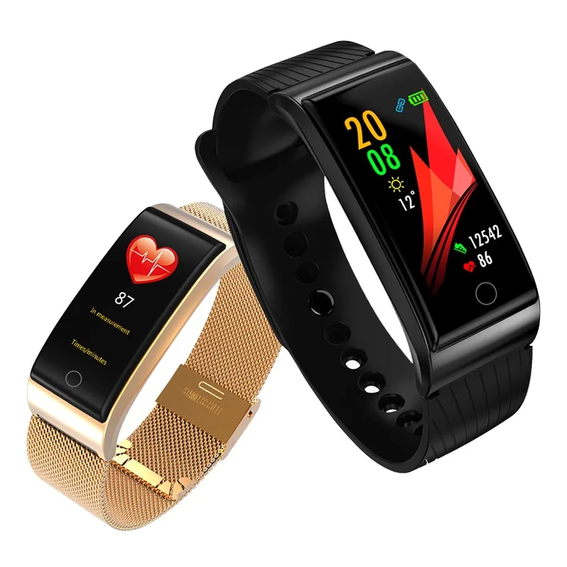 

ONEVAN Metal Smart Band Blood Pressure Heart Rate Monitor GPS Sport Fitness IP67 Smart Bracelet Watch for Xiaomi Android IOS