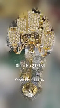

new arrival Hot sale Tall Floor wedding gold candelabra