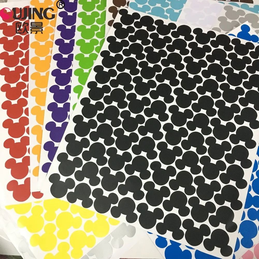 

3D Cartoon Mickey Mouse Head Shape Wall Sticker For Kids Baby Rooms Nursery Decoration Poster Child Gifts Vinyl Art Wall Decals