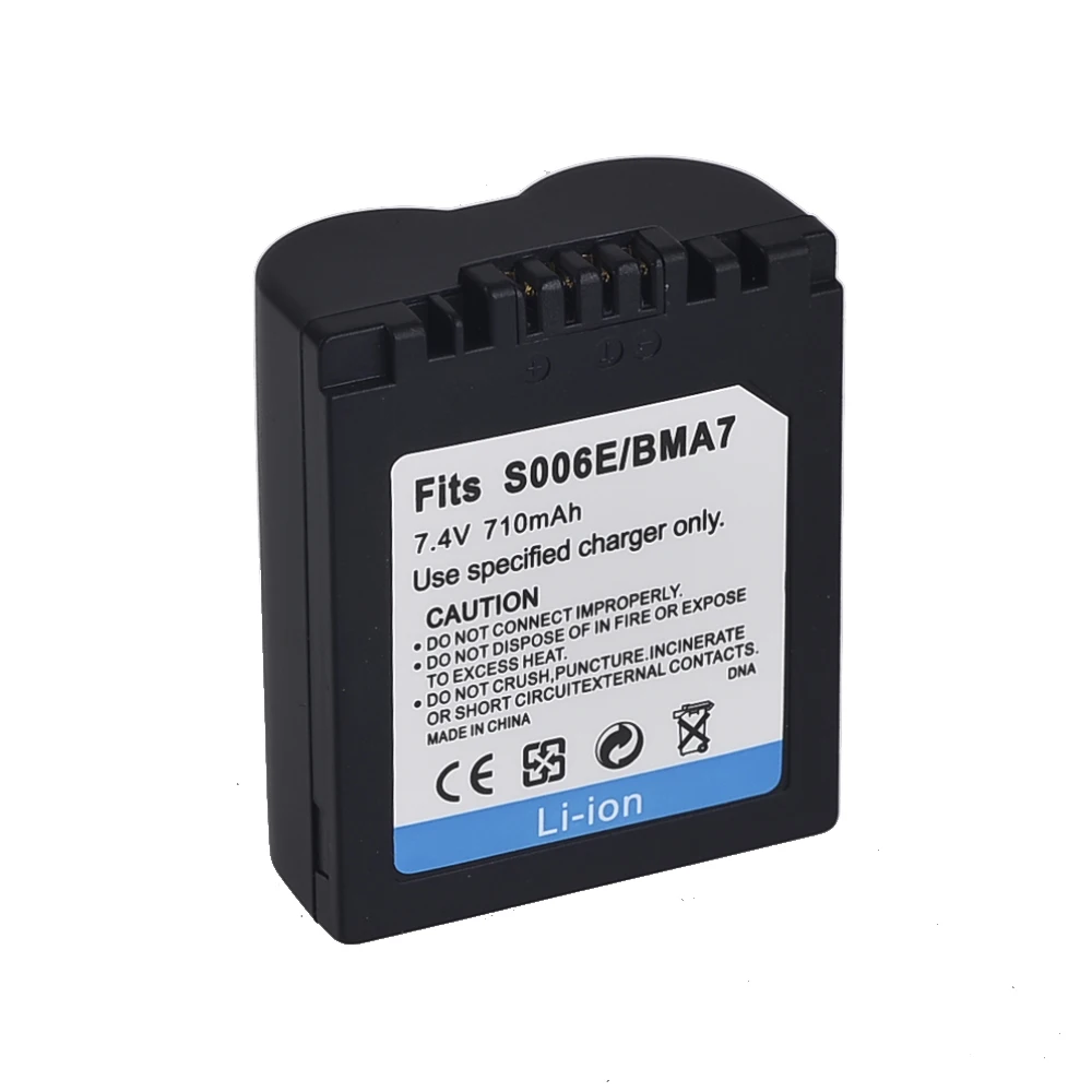

New Battery for PANASONIC S006 /BMA7 CGA-S006E DMC-FZ7 FZ8 FZ18 FZ28