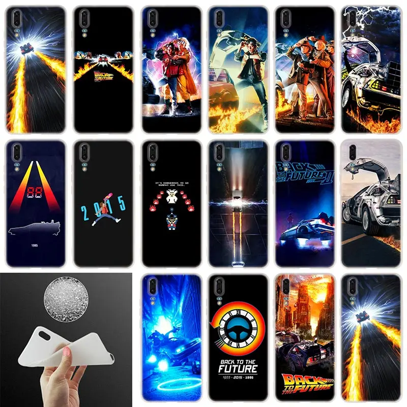 

Back To The Future Soft Silicone Phone Case For Huawei P30 P20 P30Pro P10 P9 P8 Lite 2017 P samrt 2019 Plus Cover