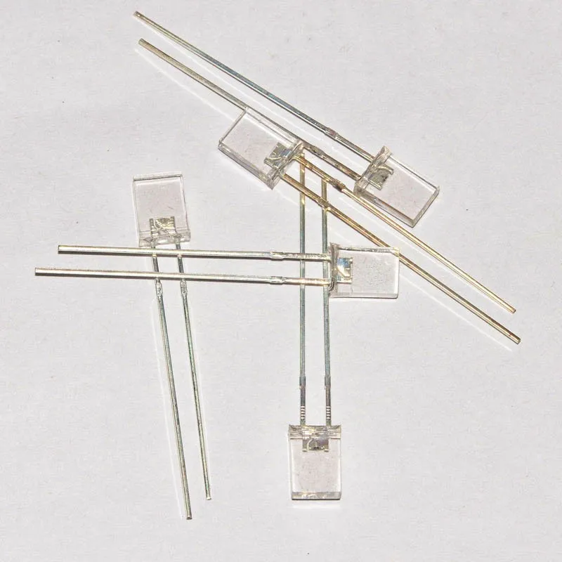 5x2x7mm rectangle green led with flat top transparent lens high brightness 2pins through hole(1)