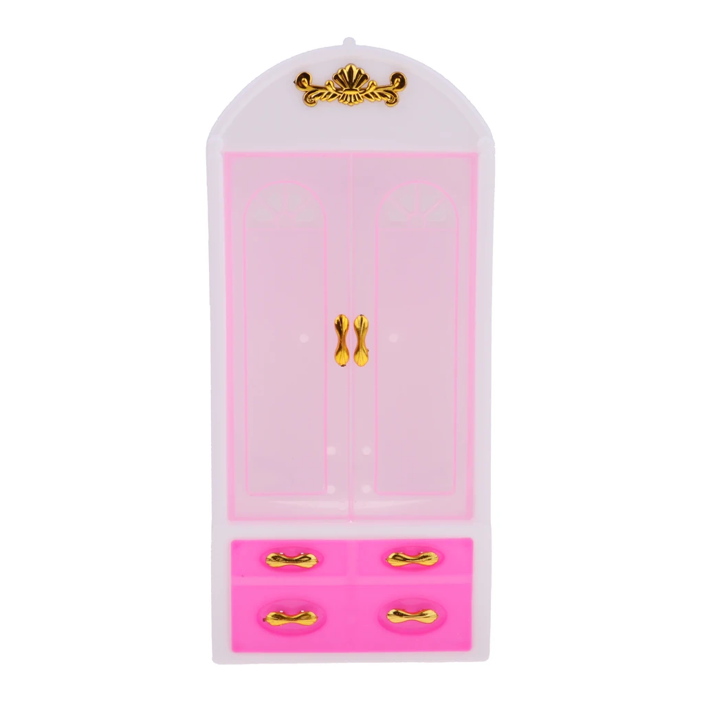 Closet Wardrobe For   Doll House Girls Toy Princess Bedroom Furniture Decoration