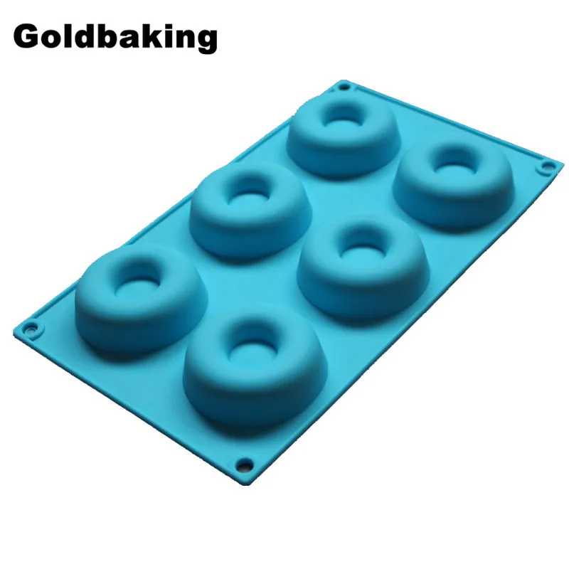 

6 Cups Middle Size Silicone Donut Pan Savarin Cake Maker Silicon Cheesecake Moulds