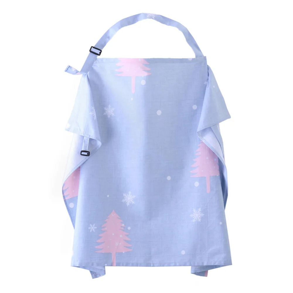 Light blue Хлопковое дышащее детское нижнее белье для кормления Грудное вскармливание для мамы, регулируемое пончо с регулируемым вырезом, уличное одеяло - Цвет: Light blue