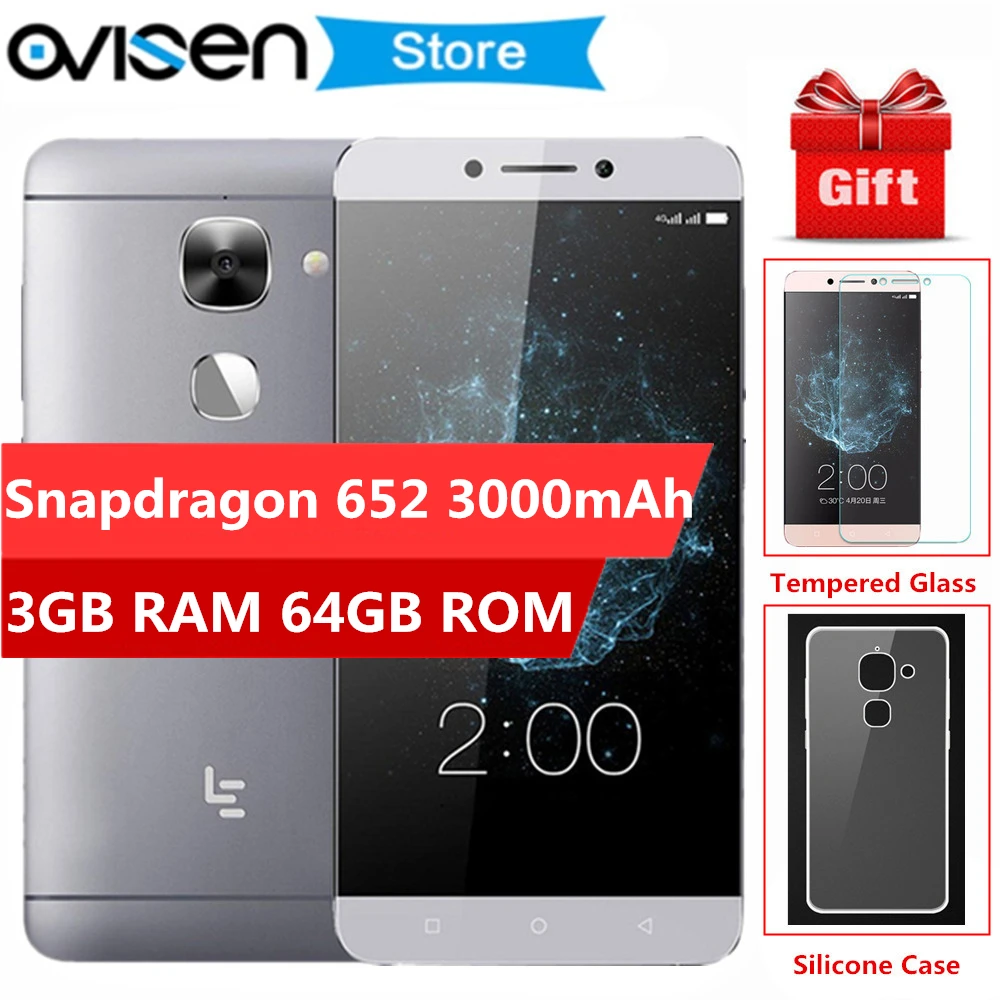 Оригинальный смартфон LeEco Letv Le 2X520X526 4G Snapdragon 652 3 Гб ОЗУ 32 ГБ/64 ГБ 5 дюйма 3000 мАч