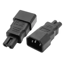 Адаптер переменного тока AC Преобразовать IEC C14 к C7 адаптер питания C14/C7 IEC C7 к C14 переходник IEC 3Pin женский 2Pin мужской # WPT604