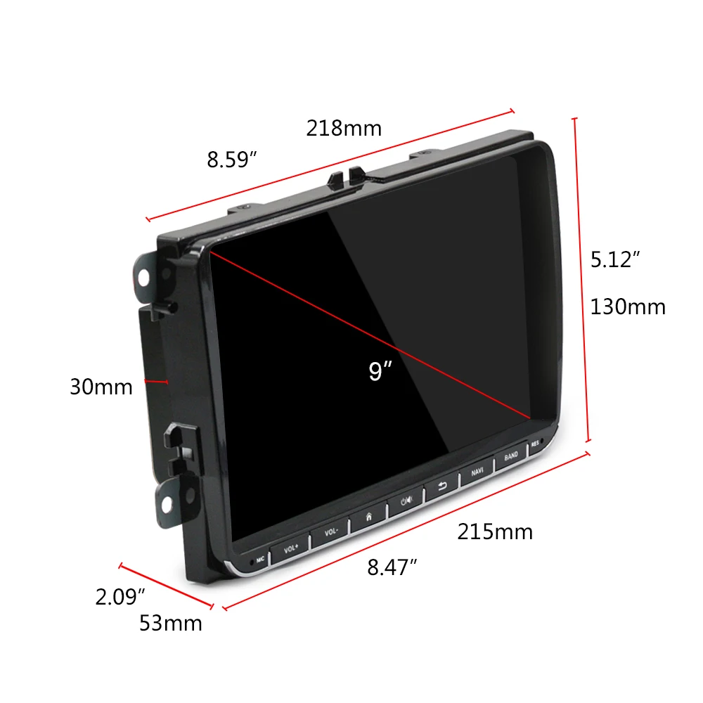  Podofo Android 2 din Car Radio Multimedia Player GPS Navigation 9
