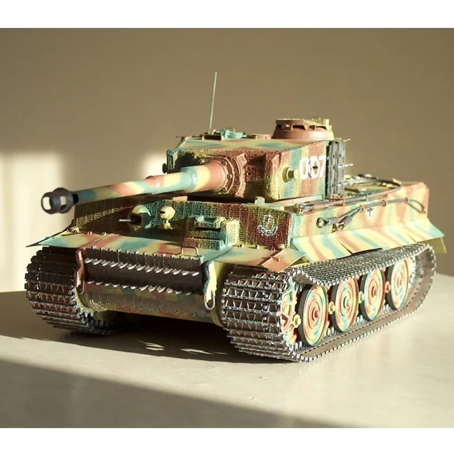 3D paper model Tank 125 scale Germany Tiger I heavy Tank army vehicle