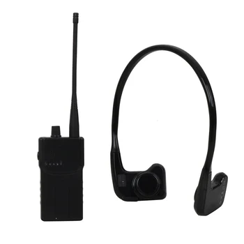

NEW Arrival Waterproof Bone Conduction Receiver Transmitting System with 1 WalkieTalkie Transmitter +2 Receivers+1 Microphone