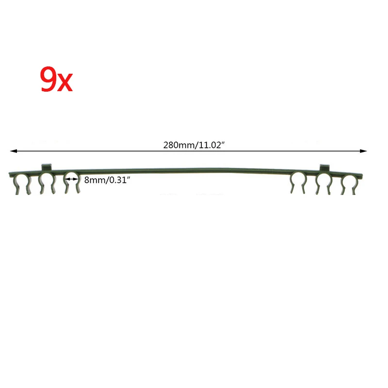 Завод цветная палка с хорошим спросом и Поддержка помидор, фруктов держатель садовый шланг рама для растения галстуки завод исправить зажимы садовый инвентарь сельскохозяйственных орудий - Цвет: 9pcs