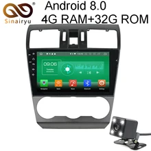 Sinairyu 4G Ram Android 8.0 DVD del coche para Subaru Forester 2014 2015 2016 octa Core 32G ROM Radios GPS Unidad Principal