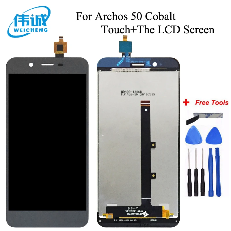 

WEICHENG 5 Inch For Archos 50 Cobalt LCD Display Screen With Touch Screen Assembly + Free Tools