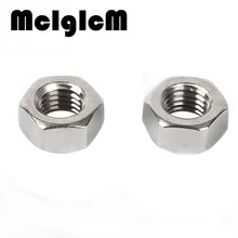 H054 50Pcs DIN934 Stainless Steel Hex Nut Hexagon Nuts HW009 M2 M2.5 M3 M4 M5 M6 M8 M10 304