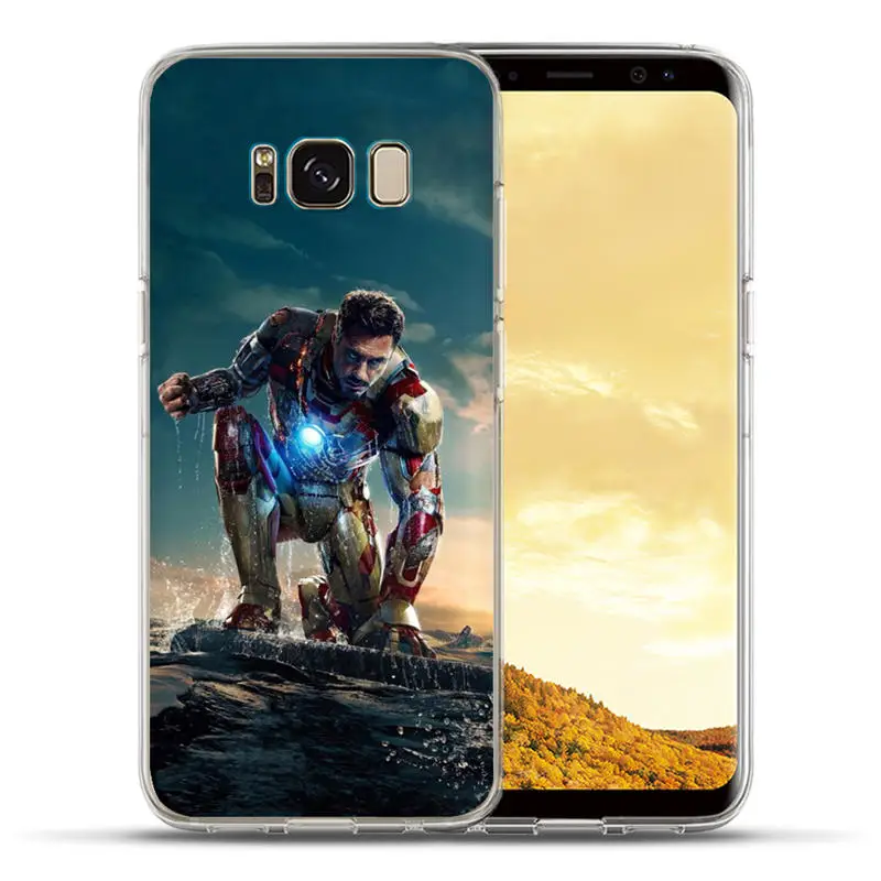 Для samsung Galaxy S8 S9 Plus S6 S7 Edge Note 8 роскошный чехол с героями Marvel, Мстители, силиконовый чехол, Coque Capinha Etui - Цвет: 13