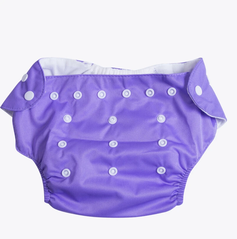 Регулируемый изменение колодки для маленьких мальчиков и девочек многоразовый тканевый подгузник Подгузники детские для девочек - Цвет: Фиолетовый