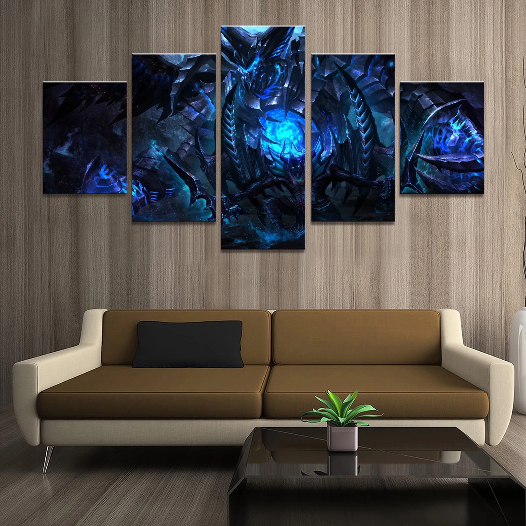  Home Decor Poster Pictures Prints Canvas 5 Piece Modular DOTA 2 Eternal Purgatory Terrorblade Game 