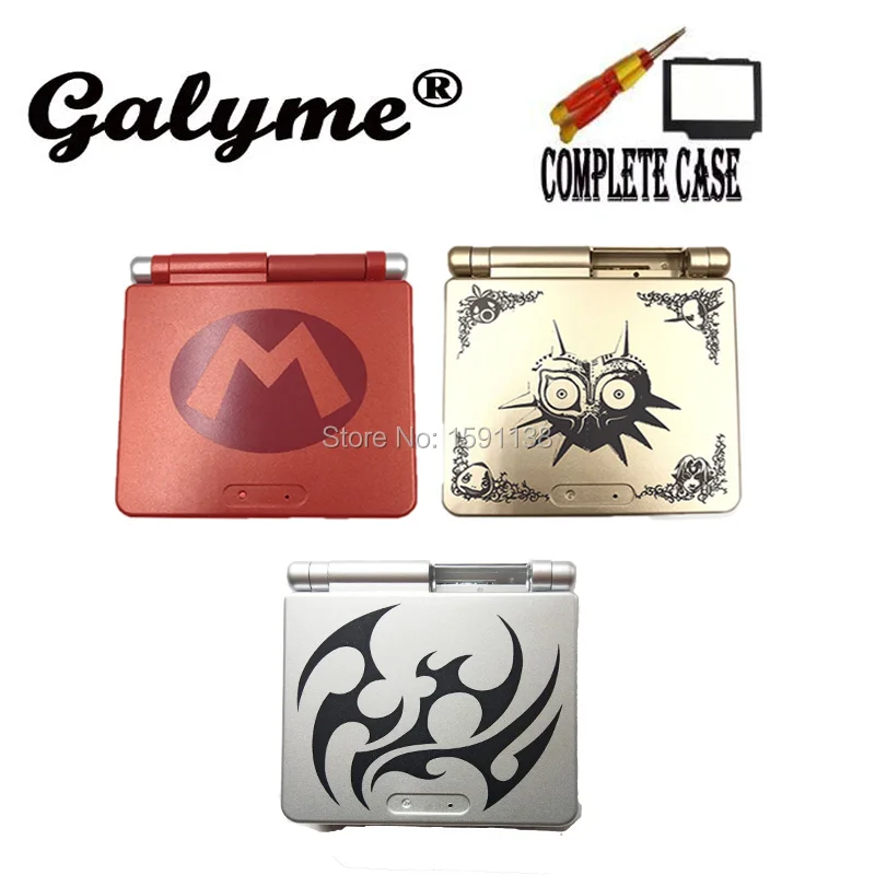 

Full Set Hot 3 Model Majora's Mask Limited Edition Plastic Housing Shell Case Fit GameboyGB Advance SP Cover Boy Console Lens
