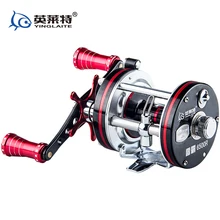 9 оси металлический барабаны Катушка 5,2: 1 скорость отношение 355 г Lei Qiang круглый рыбалка катушки