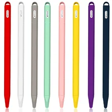 Para apple pencil 2 caso titular do silicone macio caneta stylus capa compatível para apple ipad tablet toque caneta protetora caso 2018(China)