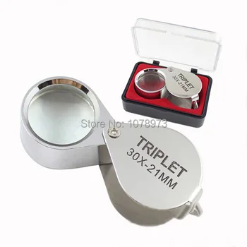 

Free Shipping Hot Sale Jewelry Tools 30X 21mm Jewelers Eye Loupe Magnifiers Jewelers Loupes 50pcs/lot