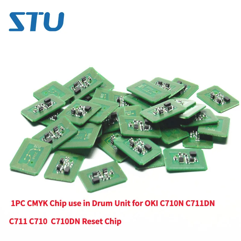 

1PC CMYK Chip use in Drum Unit for OKI C710N C711DN C711 C710 C710DN Reset Chip