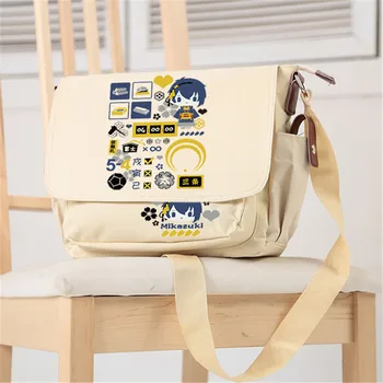 

Game Touken Ranbu Online Women Messenger Bags Canvas School Bags Anime School Bookbag Cartoon Crossbody Bags for Women