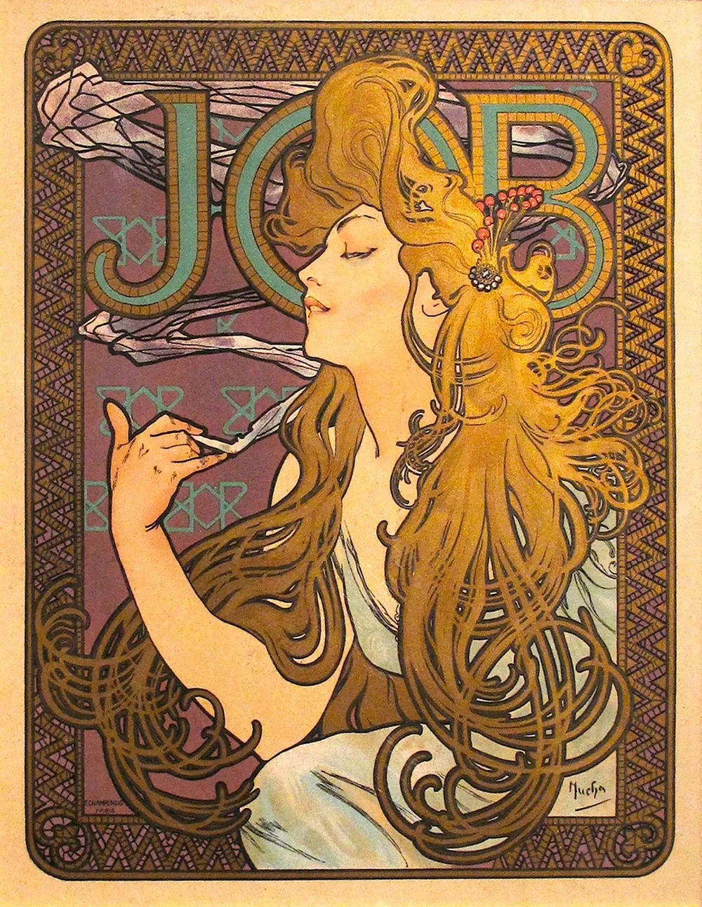 

Canvas Poster Silk Fabric alphonse mucha best picture poster Home Decor Print Stylish Retro Decor Nice Poster #073
