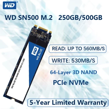 

WD Blue M.2 2280 250GB 500G SSD Internal Solid State Drive Disk SATA 3.0 6Gb/s 2.5" 560MB/S Laptop Desktop